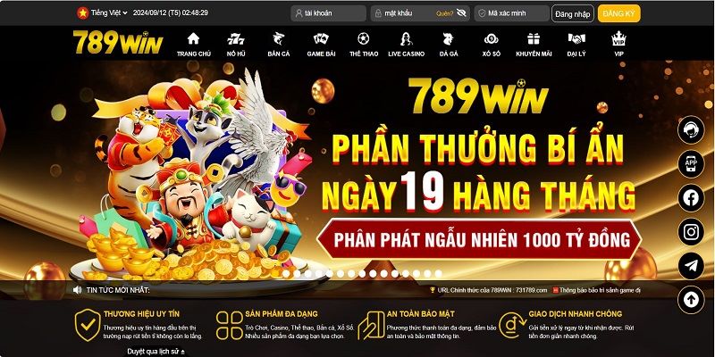 Ưu điểm hấp dẫn đến từ mục game bài 789WIN